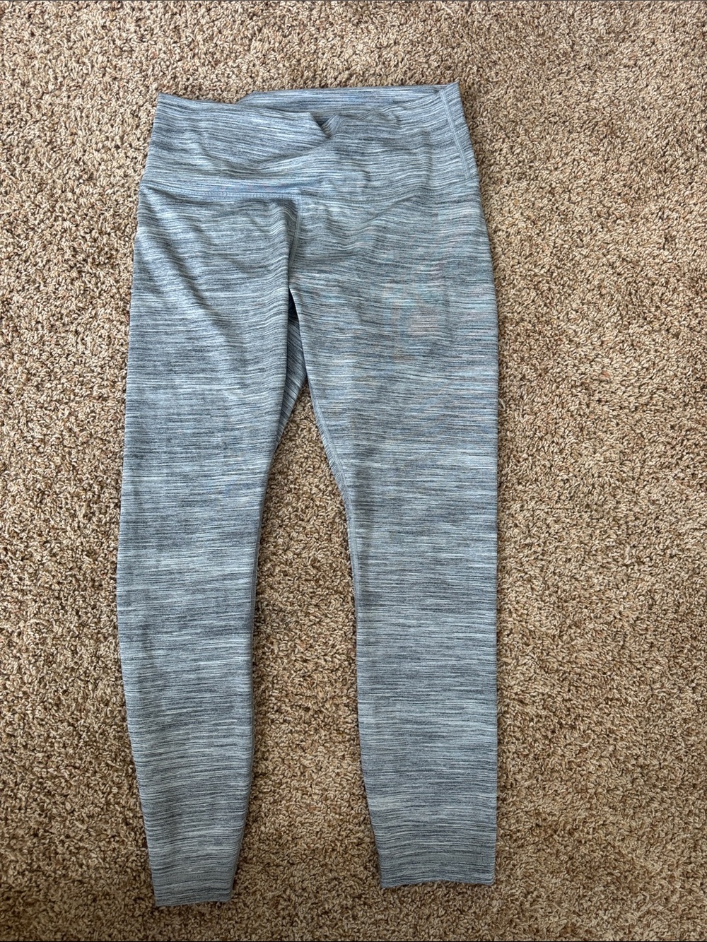 Lululemon Grey Space-Dye Leggings - Comfortable Active Bottoms